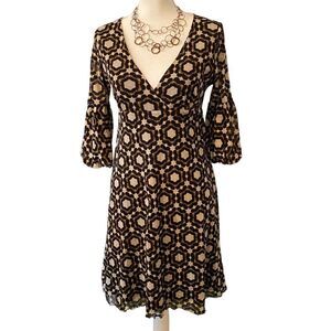 Bcbgmaxazria V-Neck Bubble Sleeve Women’s Dress Size Medium